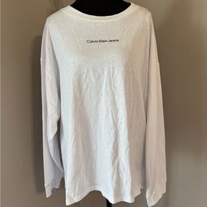 NWT Calvin Klein Jeans White Long Sleeve Shirt